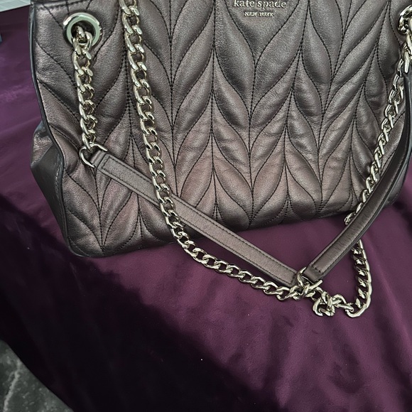 Iridescent Coffee colored Kate Spade handbag. Gently used, no dust-bag. - Picture 5 of 5